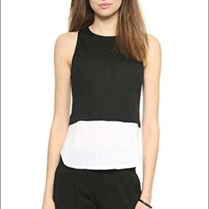 A.L.C color block linen Luella tank top